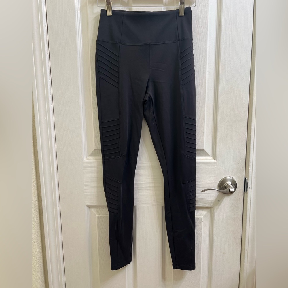 Athleta Women’s Delancey Moto Tight - Black - XSmall